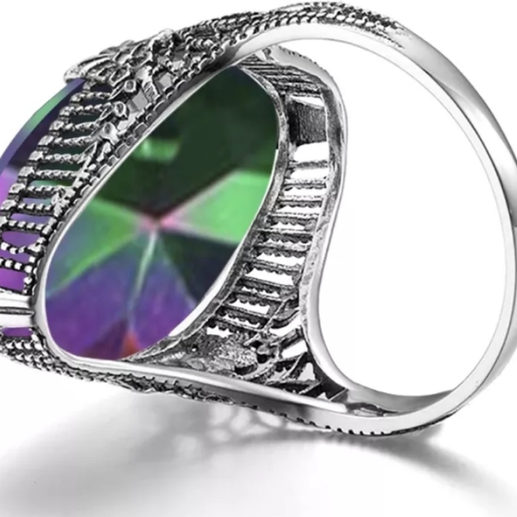 Mystic Topaz Marquize, STONE. 925 ST SLV - Picture 4 of 7